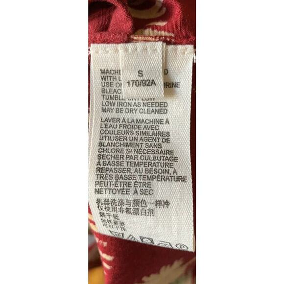 Free People Women’s Size Small Malibu Romper Print Hawaiian Tropical Resort Boho - Picture 5 of 5